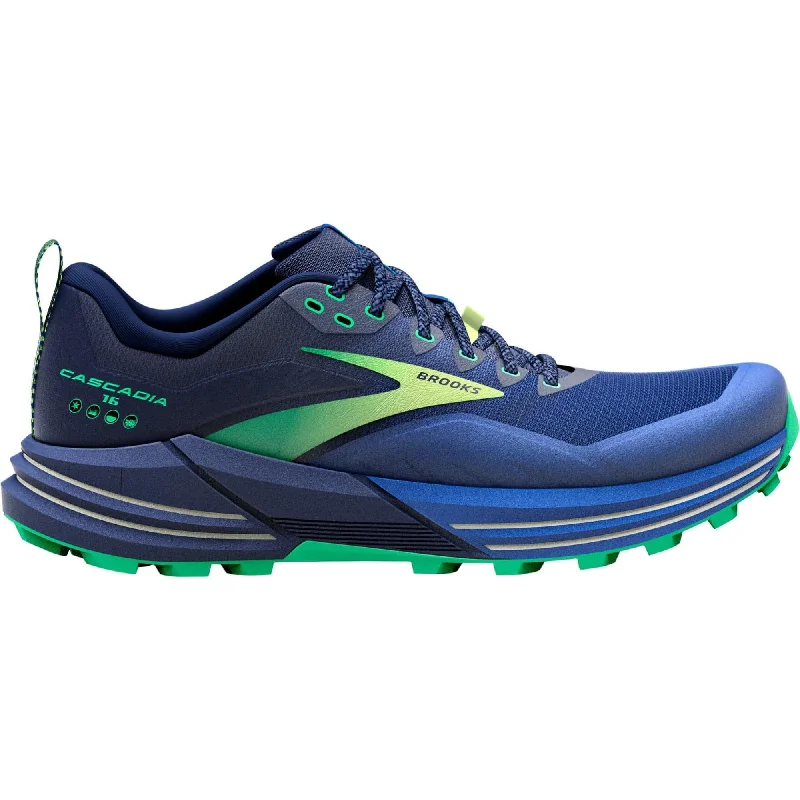 Brooks Cascadia 16 Mens Trail Running Shoes - Blue