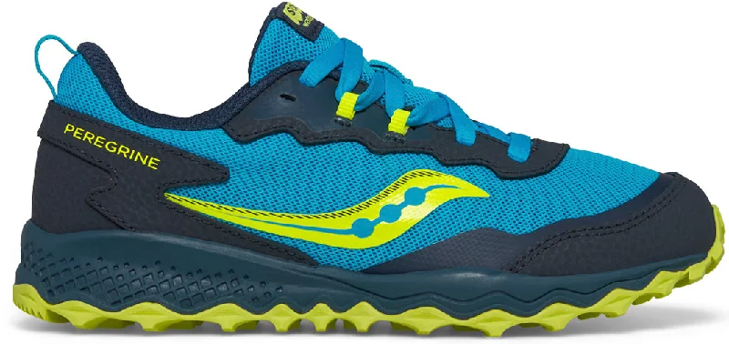 Saucony Peregrine KDZ Junior Trail Running Shoes - Blue