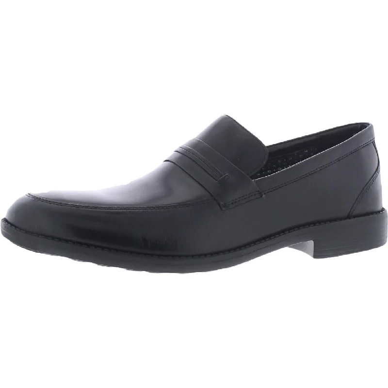 Birkett Way Mens Leather Slip On Penny Loafers