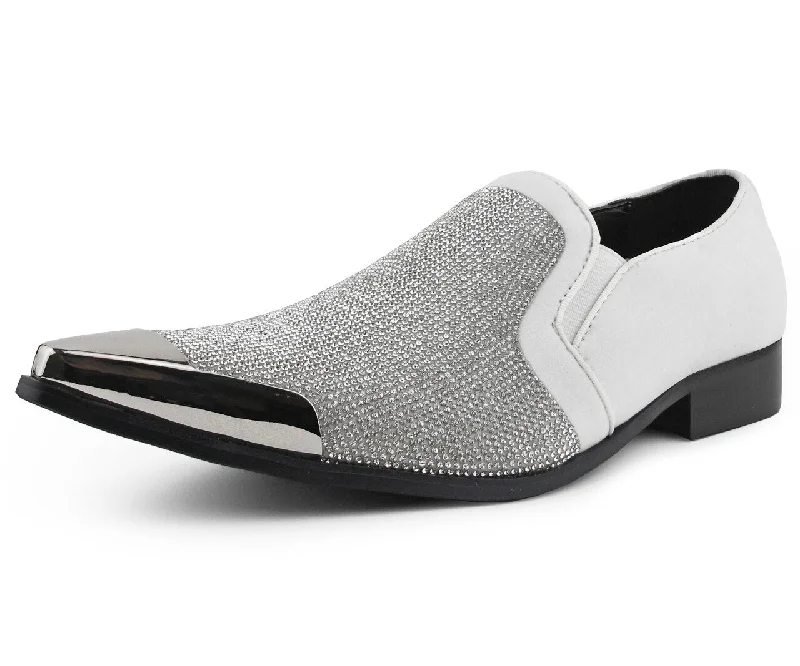 Men Dress Shoes-Dezzy-White