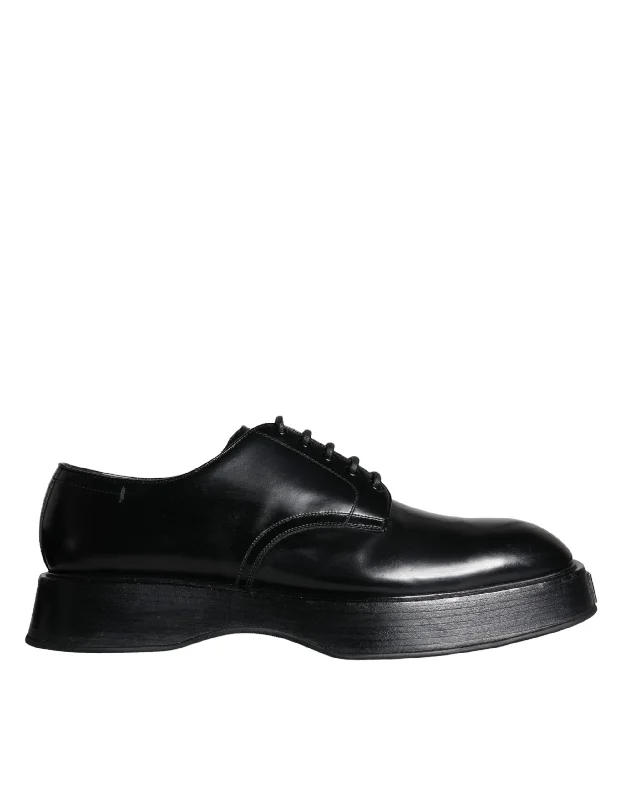 Dolce & Gabbana  Calf Leather Derby Formal Dress Men's Shoes (Pre-Owned)