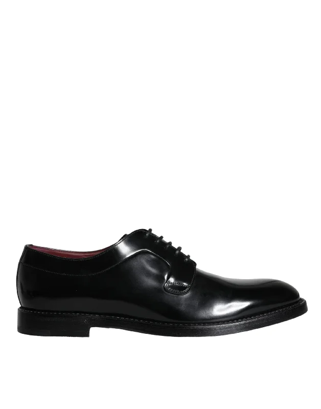 Dolce & Gabbana  Calfskin Leather Derby Men Dress Men's Shoes