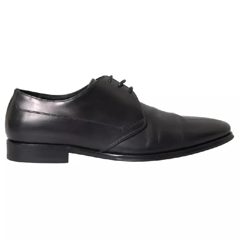 Dolce & Gabbana  Leather Derby Formal Dress Men Men's Shoes (Pre-Owned)