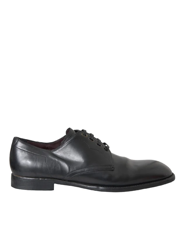 Dolce & Gabbana  Leather Derby Formal Dress Men Men's Shoes (Pre-Owned)