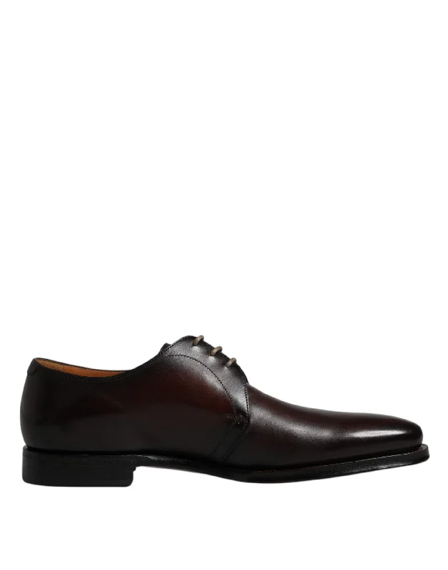 Dolce & Gabbana  Leather Lace Up Men Derby Formal Men's Shoes