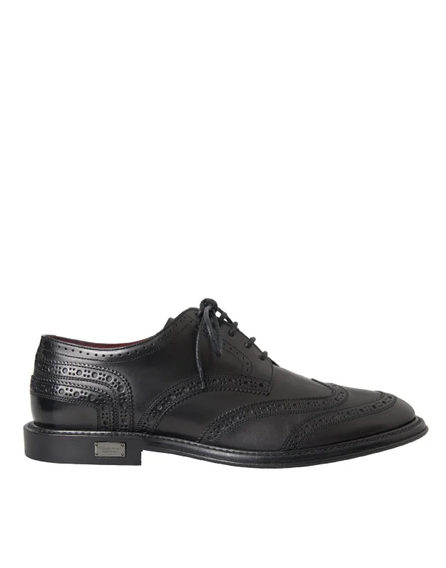 Dolce & Gabbana  Leather Oxford Wingtip Formal Men Men's Shoes