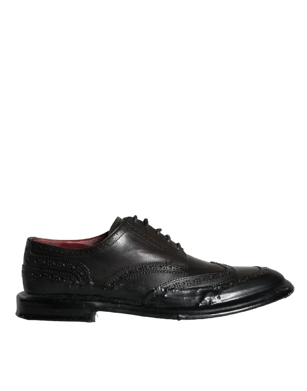 Dolce & Gabbana  Leather Oxford Wingtip Formal Men Men's Shoes