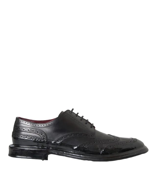 Dolce & Gabbana  Leather Oxford Wingtip Formal Men Men's Shoes