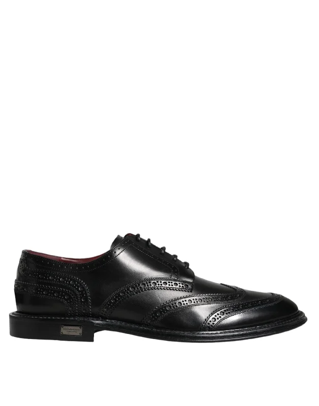 Dolce & Gabbana  Leather Oxford Wingtip Formal Men's Shoes