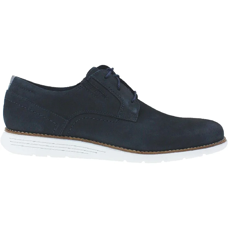 Men's Rockport Total Motion Sport Dress Plain Toe New Dress Blues Nubuck New Dress Blues Nubuck