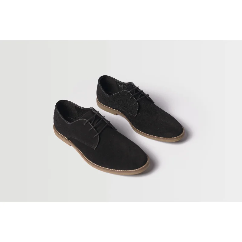 Topman Men's Spark Black Suede Dress Shoes