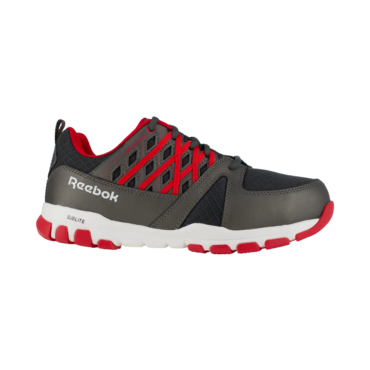 Sublite Steel-Toe Athletic Work Shoe Black/Red