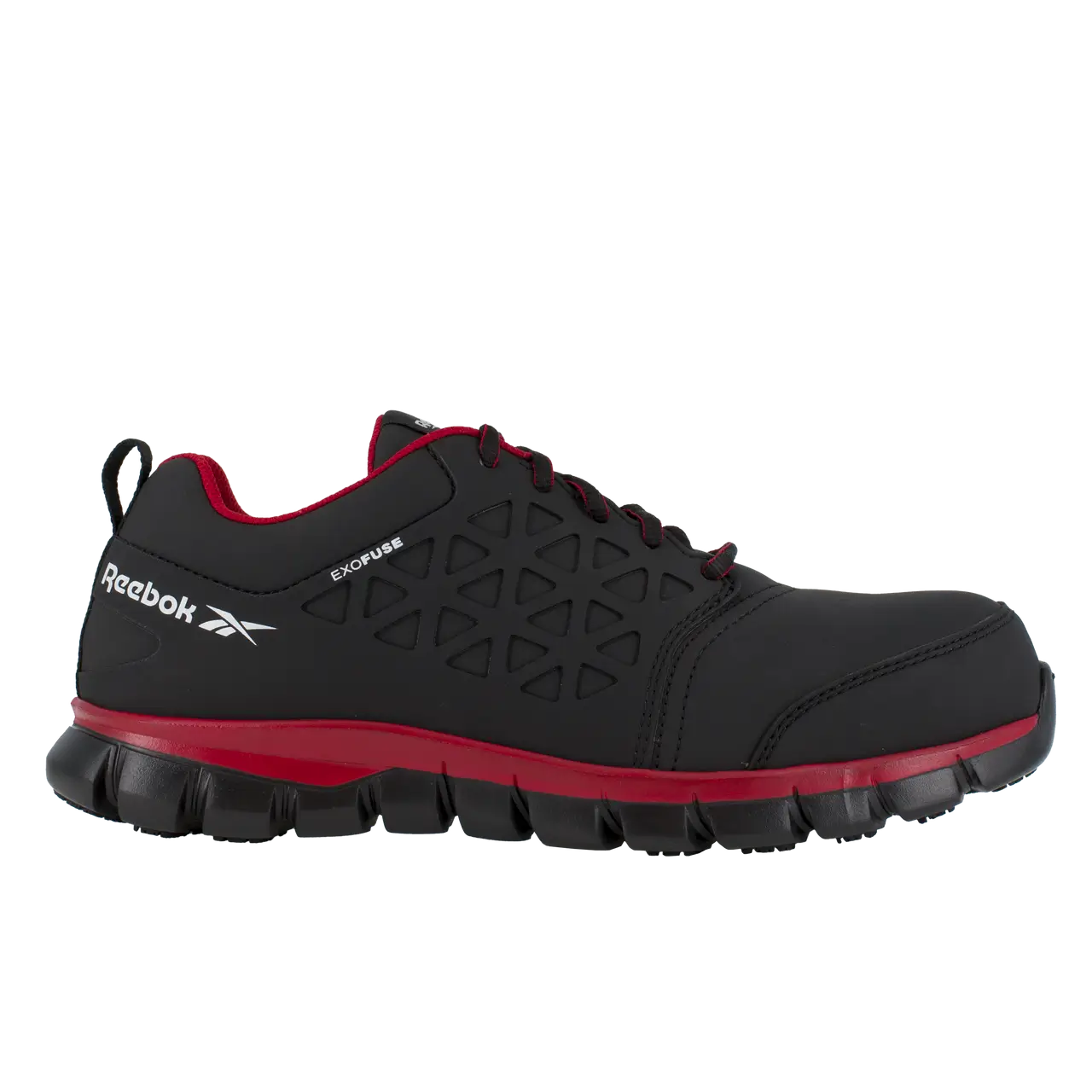 Sublite Cushion Composite-Toe Athletic Work Shoe Black/Red