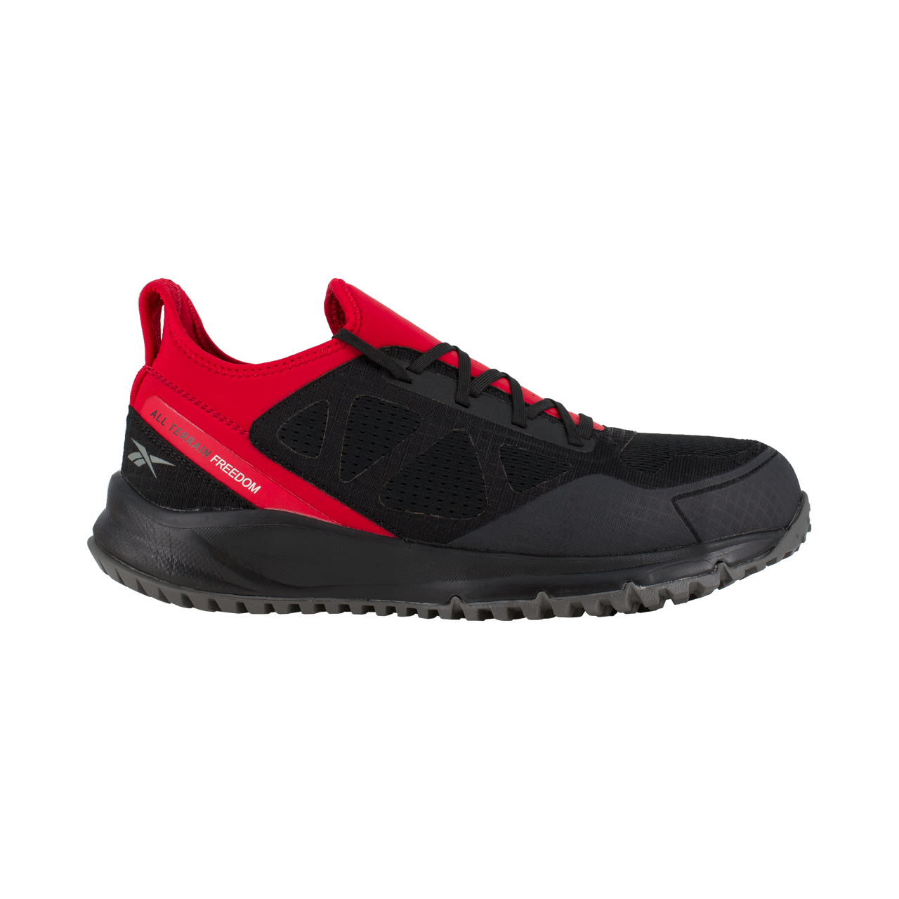 All Terrain Steel-Toe Athletic Work Shoe Black/Red