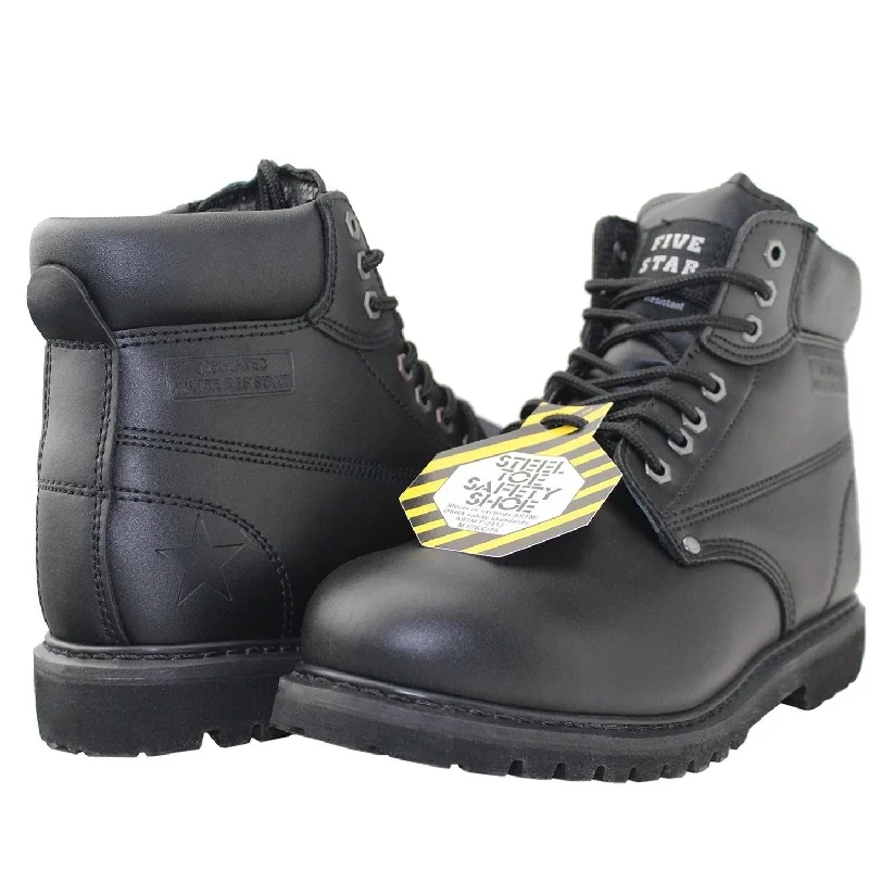 Safety Steel-Toe Insulated Water Resistant Ankle Work Shoes