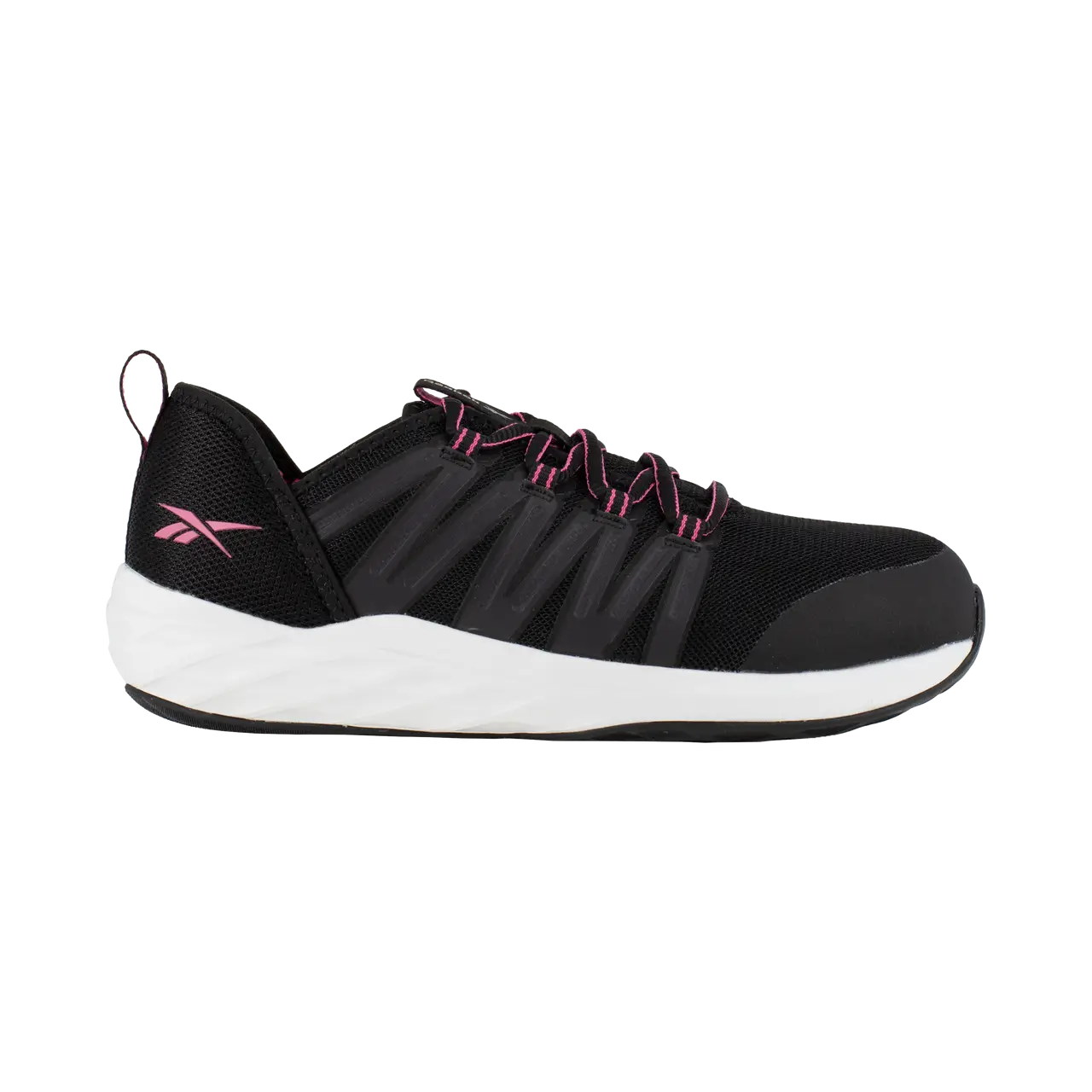 Women's Astroride Steel-Toe Athletic Work Shoe Black/Pink