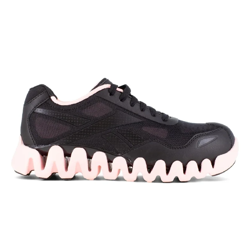 Women's Zig Pulse Composite-Toe Athletic Work Shoe Black/Pink