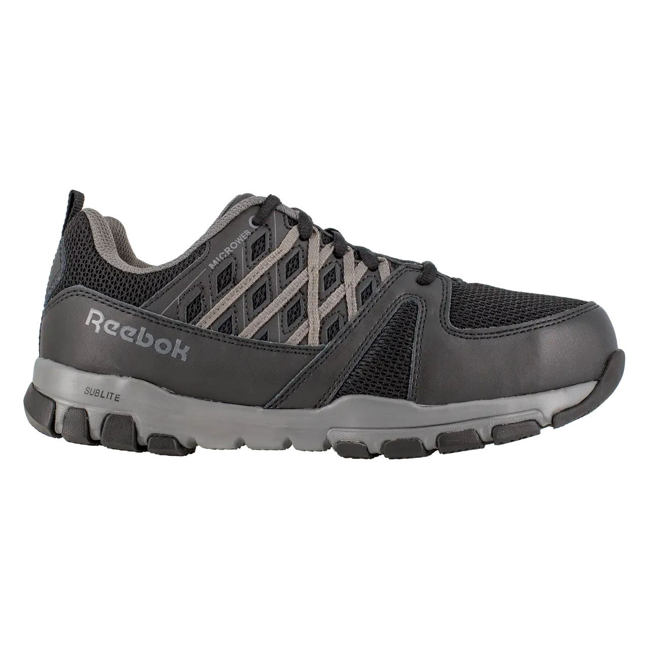 Women's Sublite Steel-Toe Athletic Work Shoe Black/Grey